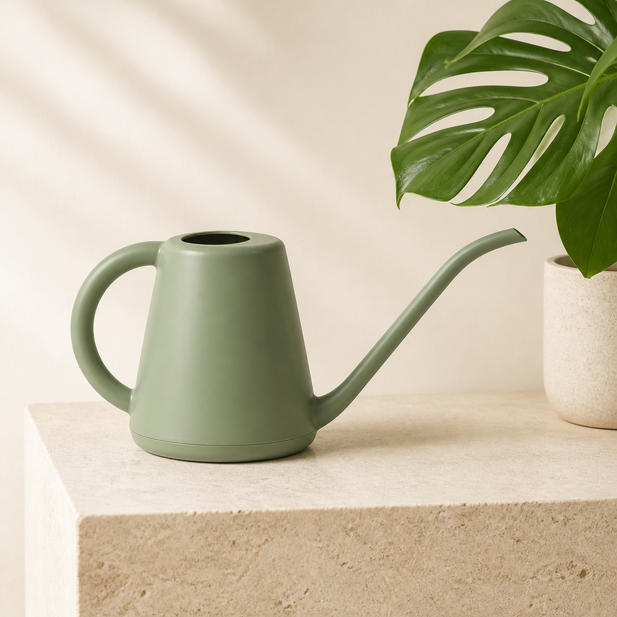SageReach matte sage indoor watering can with long narrow spout