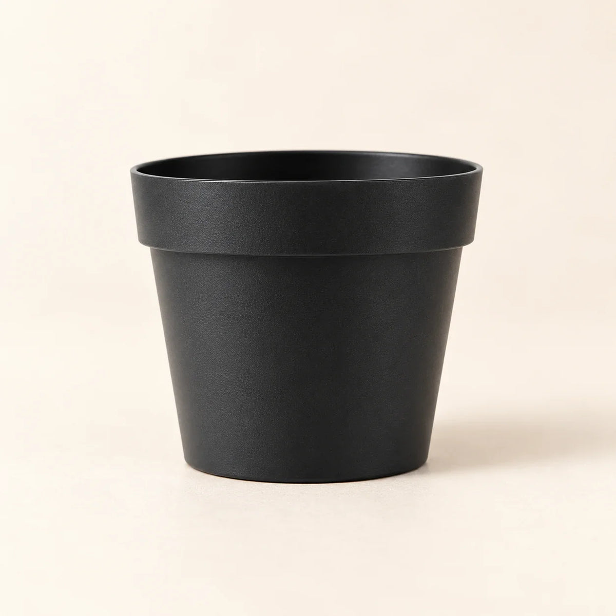 AOAAK Mini Nursery Pot — 9 cm — empty matte-black mini nursery pot